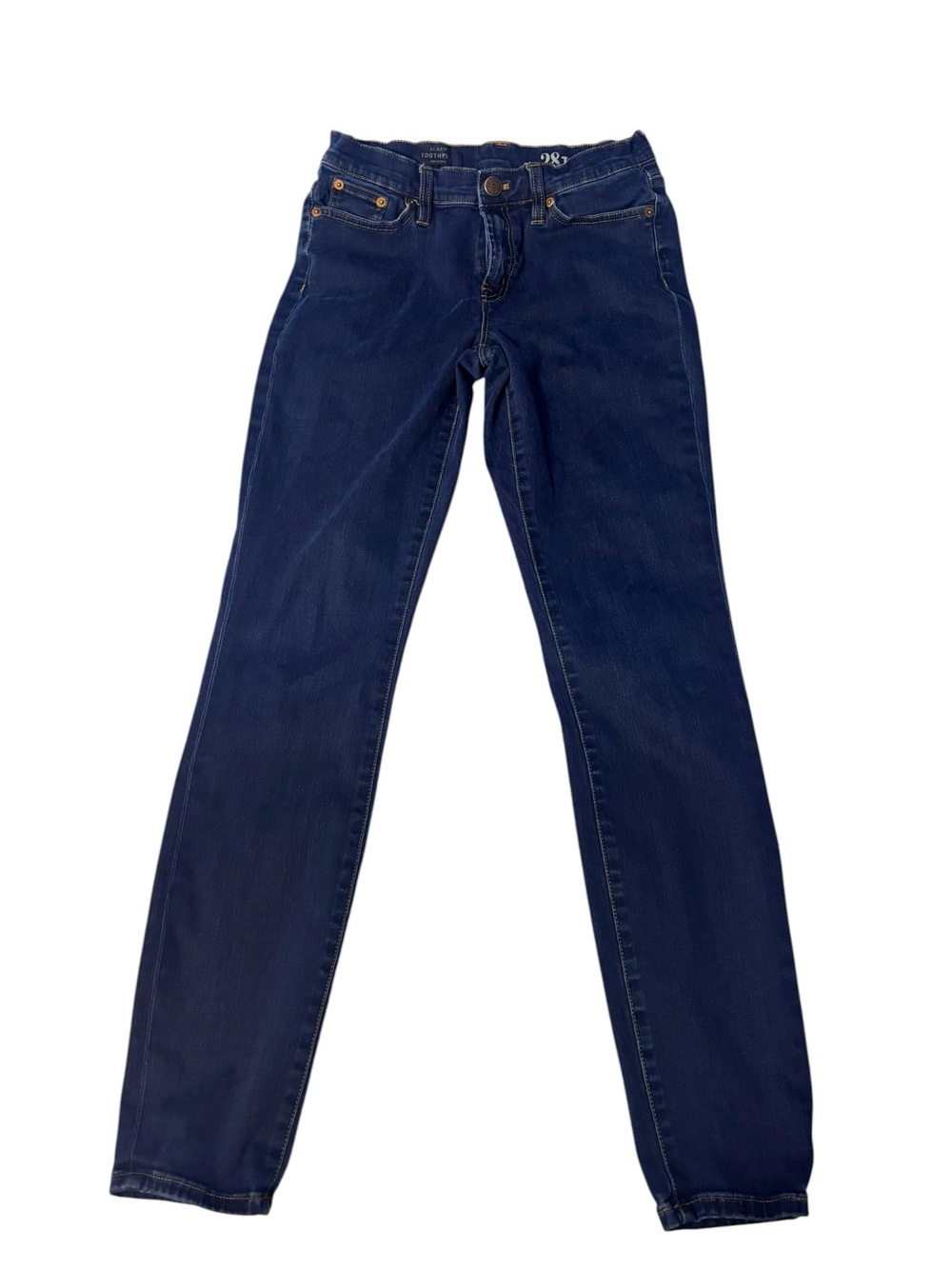J.Crew Women’s Toothpick Jeans Size 28T Dark Wash Skinny Straight Leg